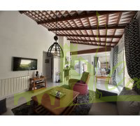 Salon comedor con cocina integrada