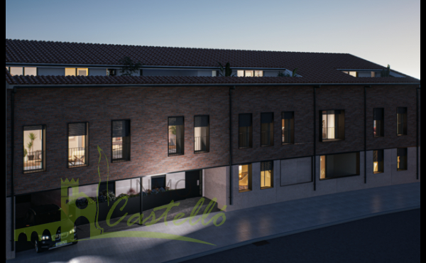 Fachada del edificio by night